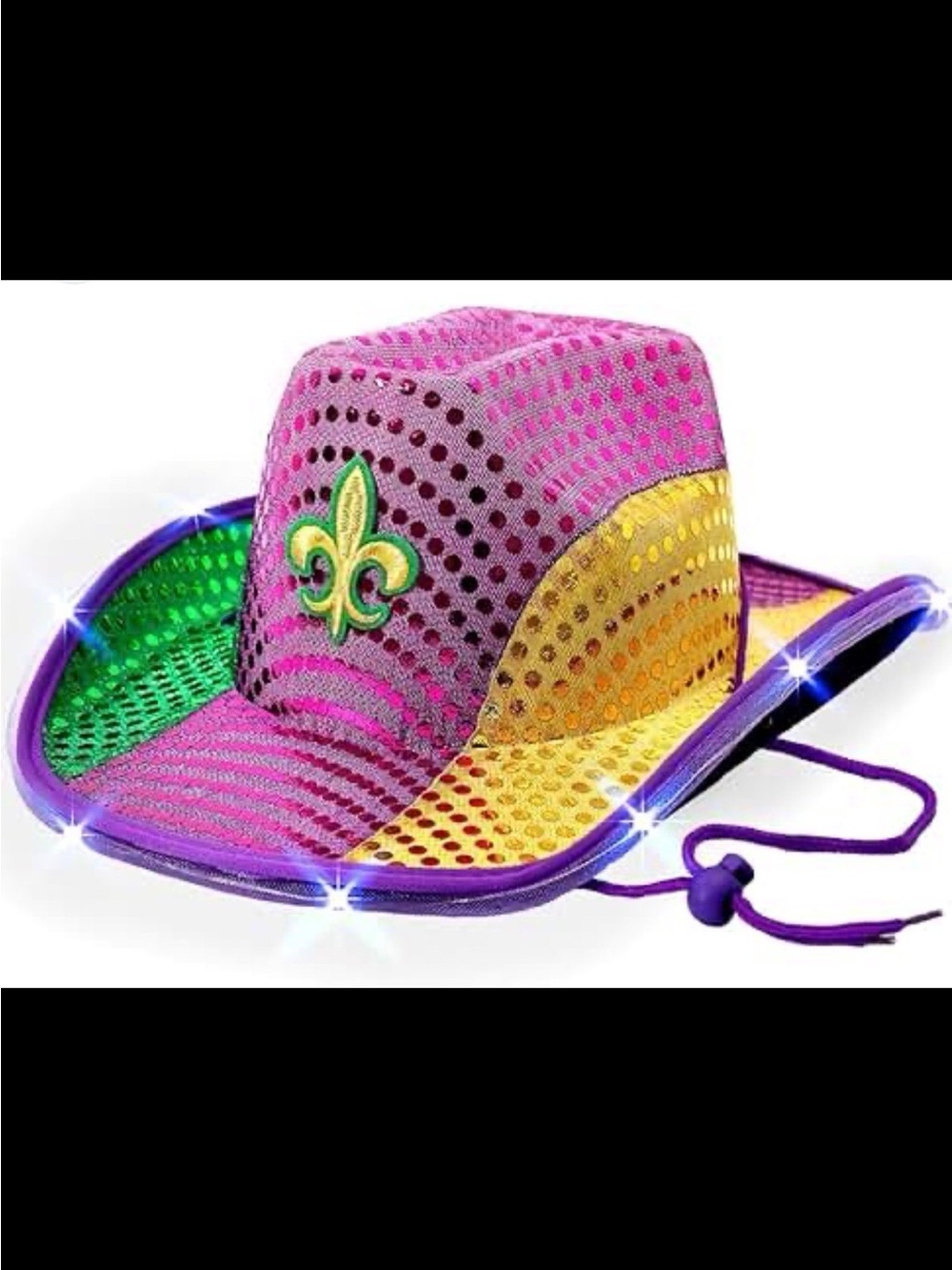 Light-Up Sequin Cowboy Hat